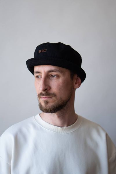 Панама RM HATS Кемп бавовняна унісекс (Чорна) 2355745632 фото