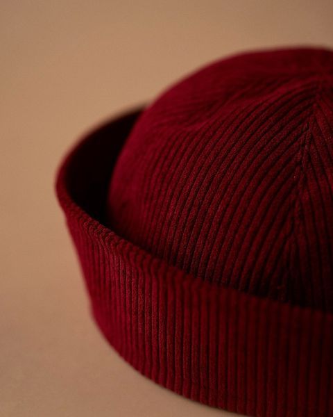 Морячка RM HATS вельветова бургунді 234357652134 фото