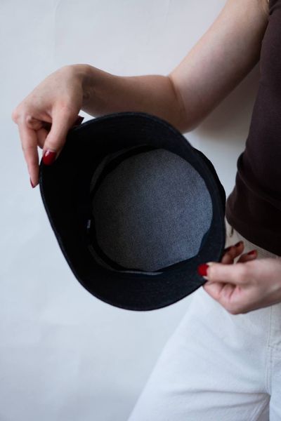 Панама RM HATS Кемп джинсова унісекс (Чорний денім) 4567876534 фото