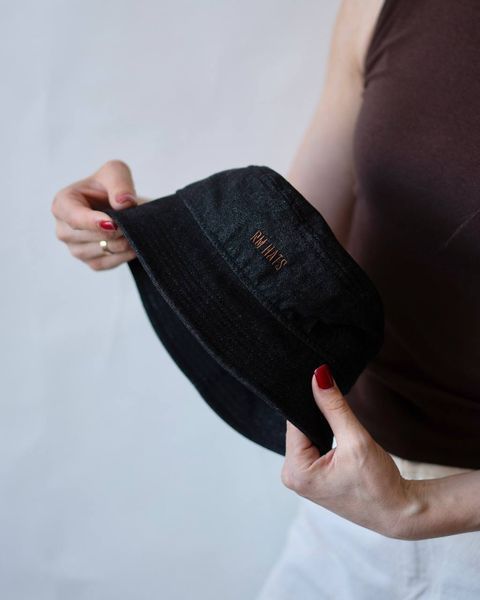 Панама RM HATS Кемп джинсова унісекс (Чорний денім) 4567876534 фото