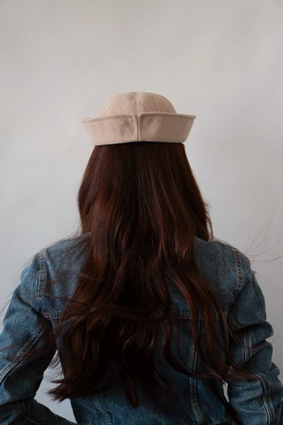 Морячка RM HATS вельветова бежева 54645765874 фото